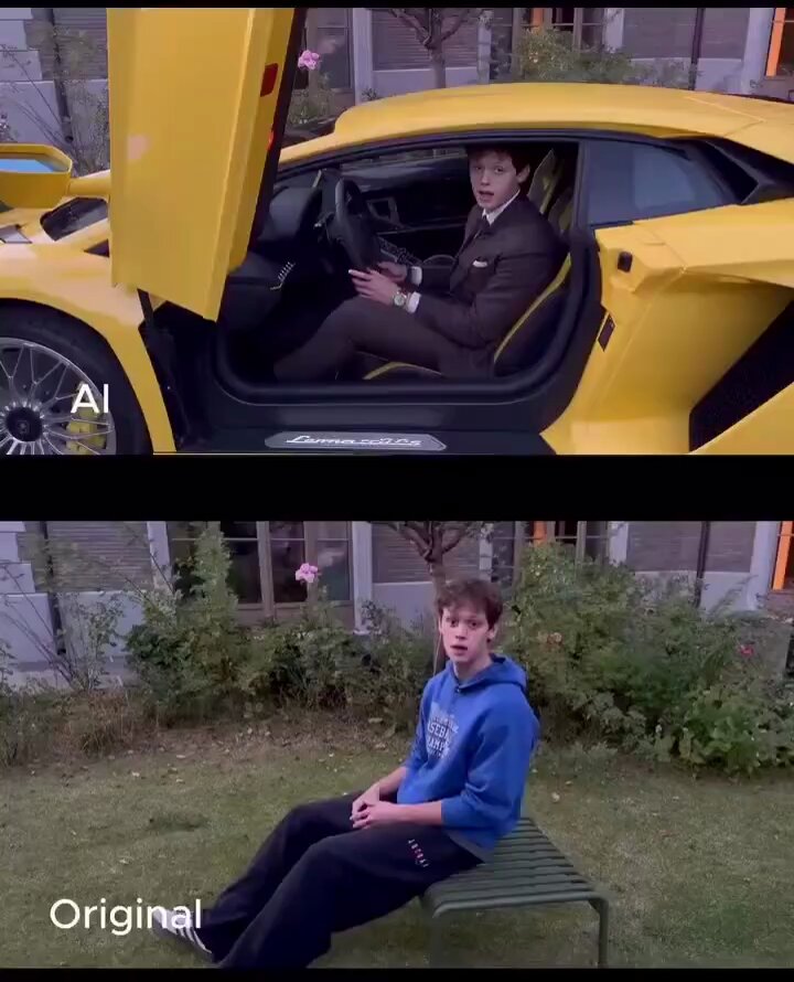AI Suit and Supercar Motion Transfer