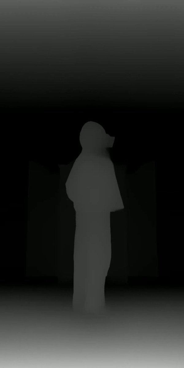 Grayscale Depth Map Motion Reference