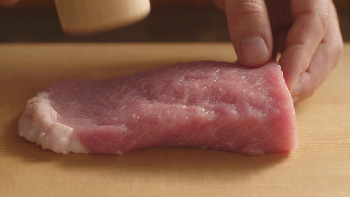 Anime katsudon cooking timeline