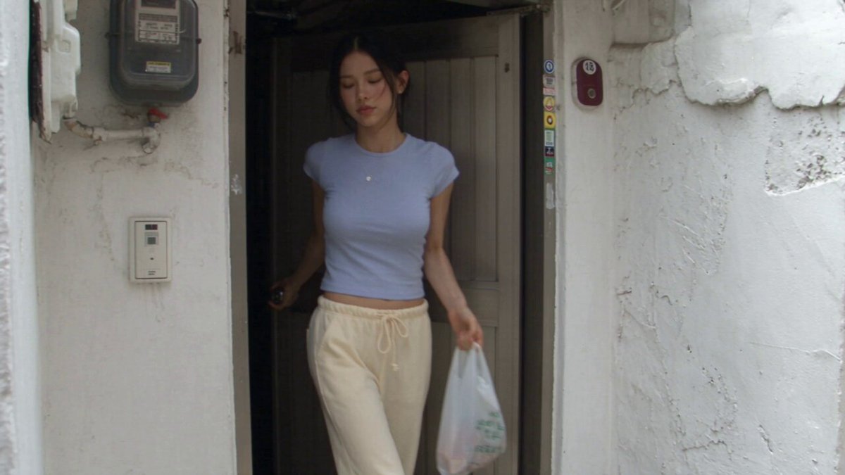 Sunday stroll home-video of Korean woman