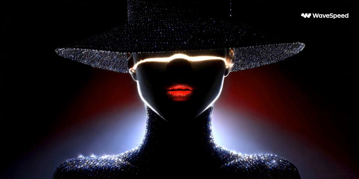 Glittering hat fashion light film