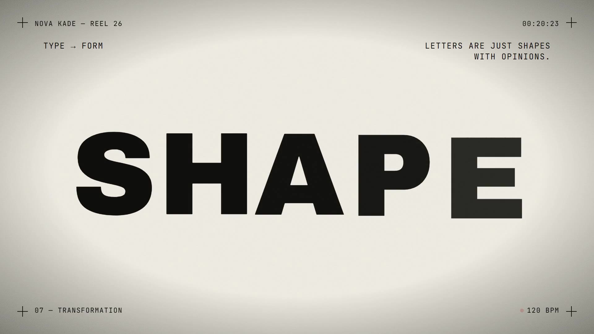 Cinematic motion graphics showreel