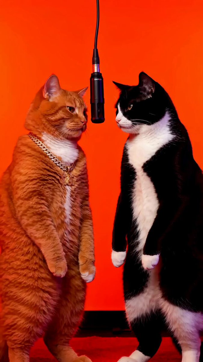 HOTEL LOBBY CATS. the viral COLORS template, but make it feline.