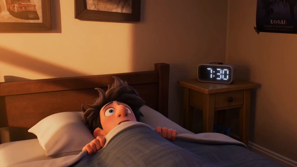 When you wake up late and panic mode activates!
